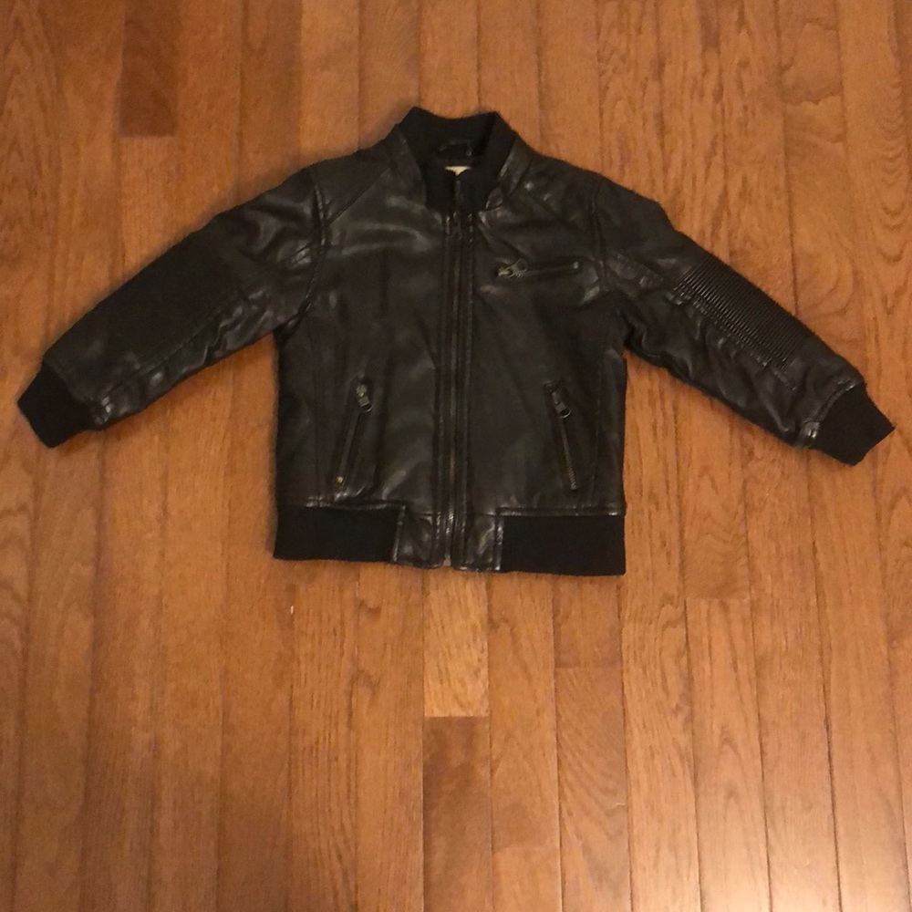 Boys leather Zara jacket - Picture 1 of 3